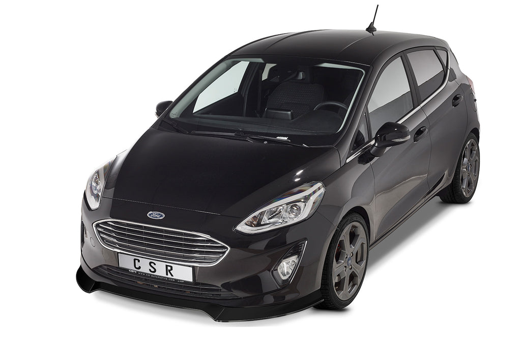 CSR Frontspoiler | Cup-Spoilerlippe mit ABE für Ford Fiesta MK8 CSL510-C Carbon Look Hochglanz (keine Lackierung erforderlich)