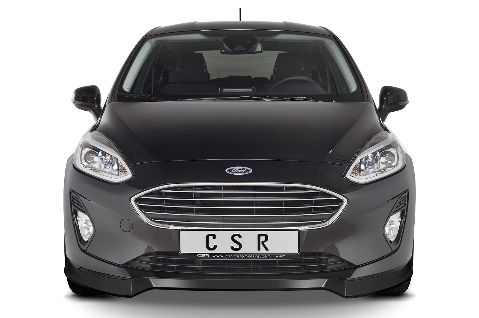 CSR Frontspoiler | Cup-Spoilerlippe mit ABE für Ford Fiesta MK8 CSL510-S Strukturiert schwarz matt (keine Lackierung erforderlich)