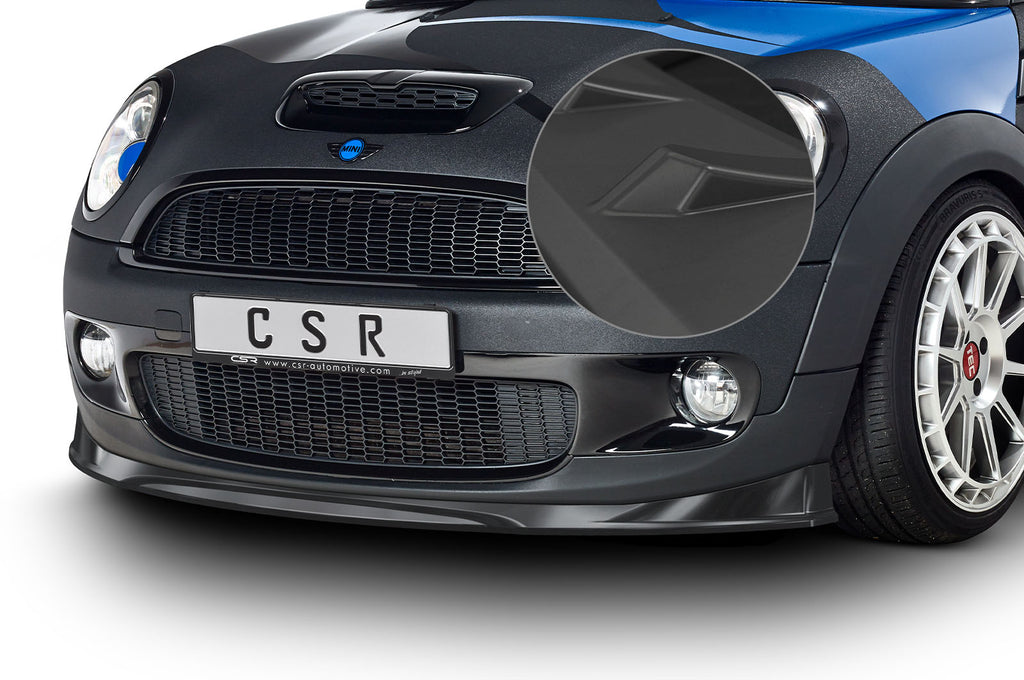 CSR Frontspoiler | Cup-Spoilerlippe mit ABE für Mini Cooper S  R56 CSL512-L Unlackiert roh (Lackierung erforderlich)