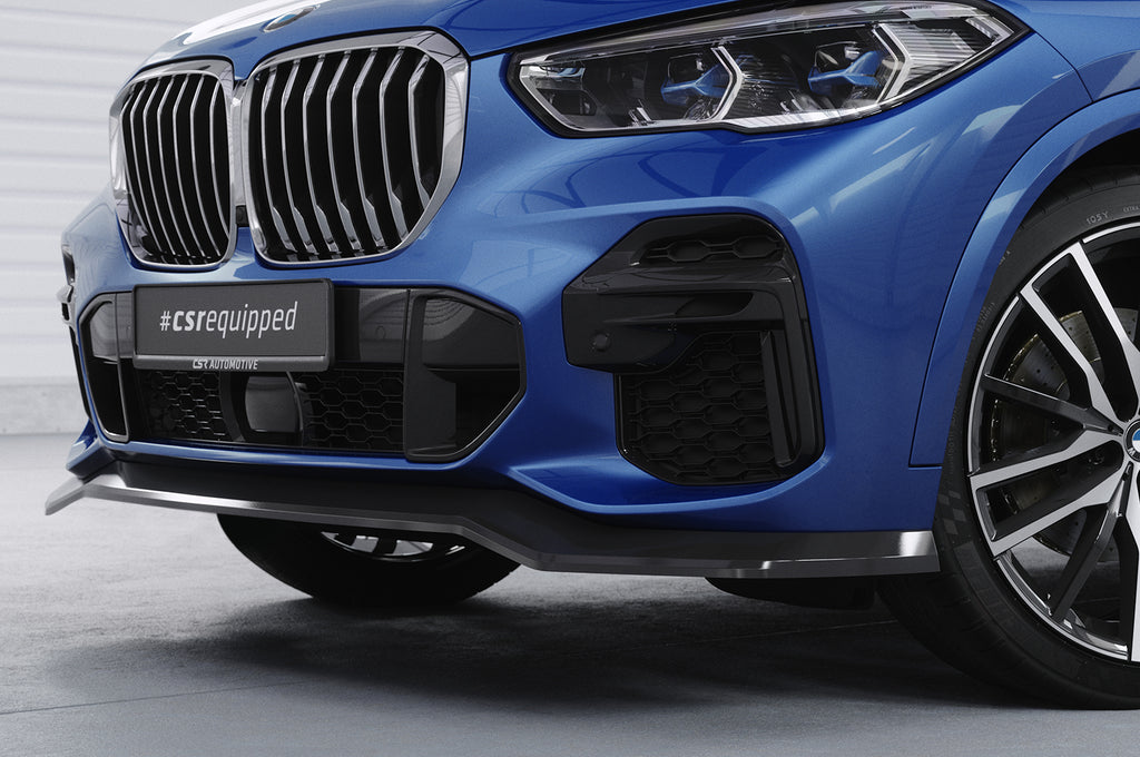 CSR Frontspoiler | Cup-Spoilerlippe mit ABE für BMW X5 (G05) M-Paket CSL513-S Strukturiert schwarz matt (keine Lackierung erforderlich)