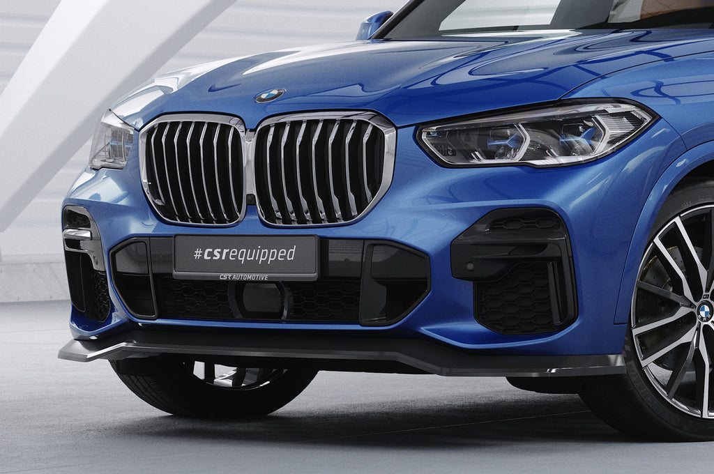 CSR Frontspoiler | Cup-Spoilerlippe mit ABE für BMW X5 (G05) M-Paket CSL513-S Strukturiert schwarz matt (keine Lackierung erforderlich)