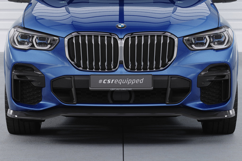 CSR Frontspoiler | Cup-Spoilerlippe mit ABE für BMW X5 (G05) M-Paket CSL513-S Strukturiert schwarz matt (keine Lackierung erforderlich)