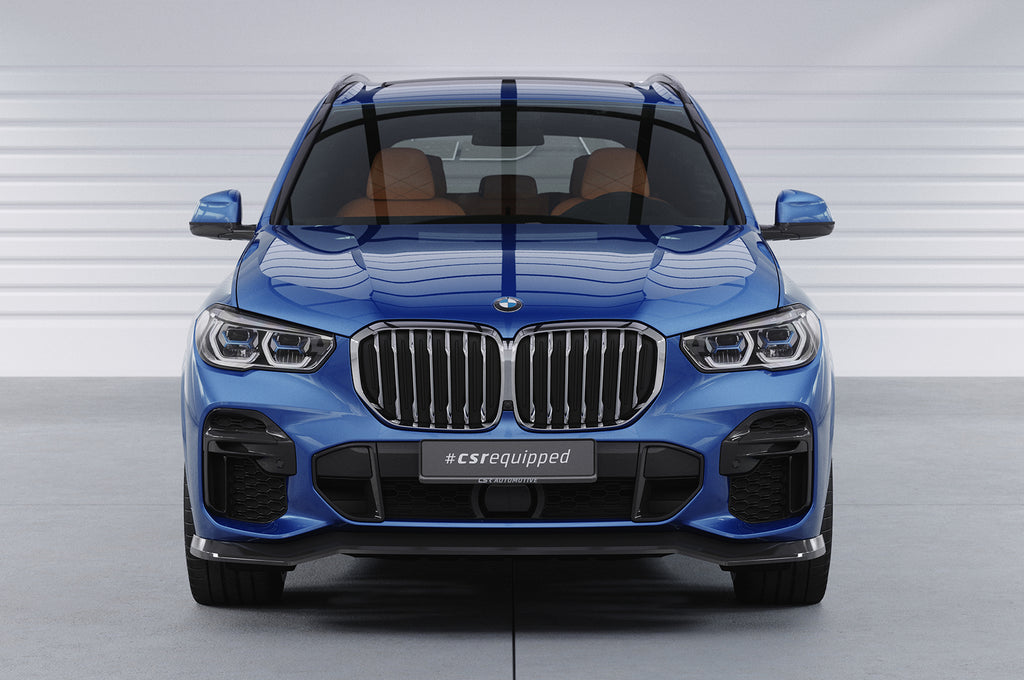 CSR Frontspoiler | Cup-Spoilerlippe mit ABE für BMW X5 (G05) M-Paket CSL513-G Glossy schwarz Hochglanz (keine Lackierung erforderlich)