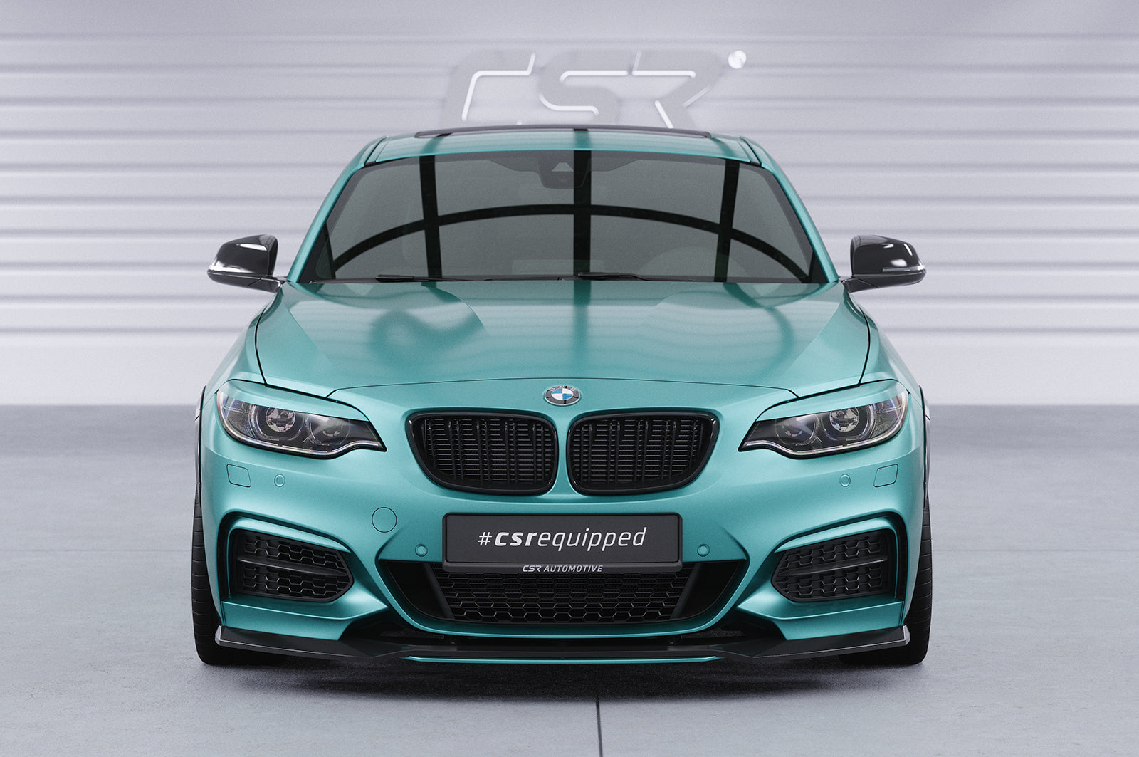CSR Frontspoiler | Cup-Spoilerlippe mit ABE für BMW 2er (F22/F23) M-Paket CSL514-S Strukturiert schwarz matt (keine Lackierung erforderlich)