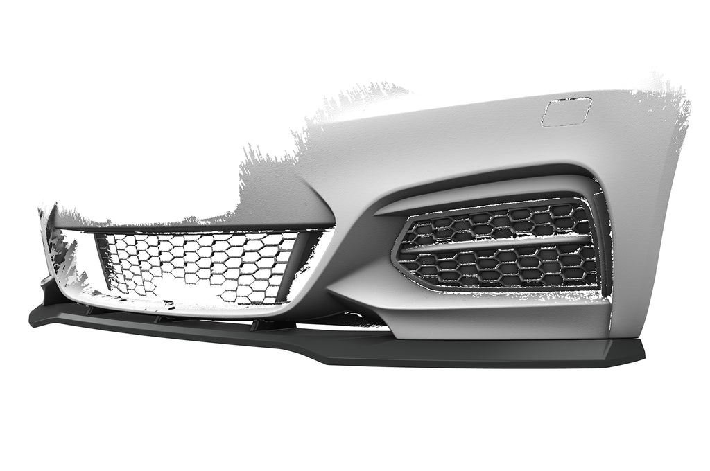 CSR Frontspoiler | Cup-Spoilerlippe mit ABE für BMW 2er (F22/F23) M-Paket CSL514-S Strukturiert schwarz matt (keine Lackierung erforderlich)