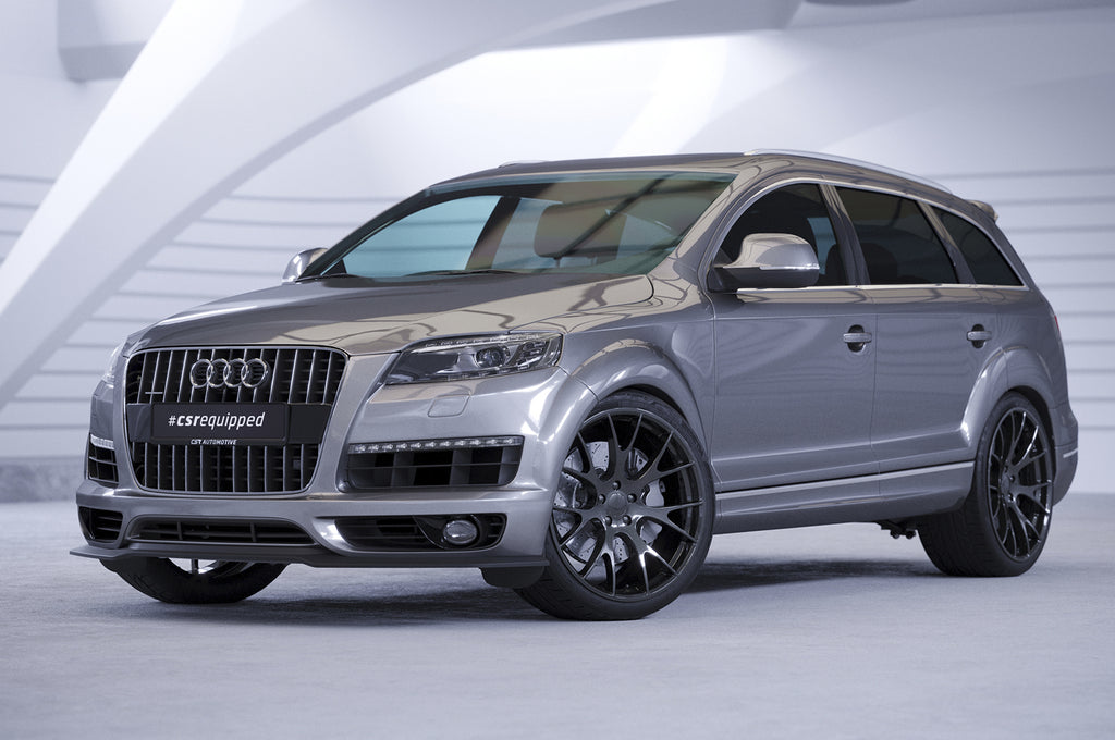 CSR Frontspoiler | Cup-Spoilerlippe mit ABE für Audi Q7 (4L) S-Line CSL515-C Carbon Look Hochglanz (keine Lackierung erforderlich)