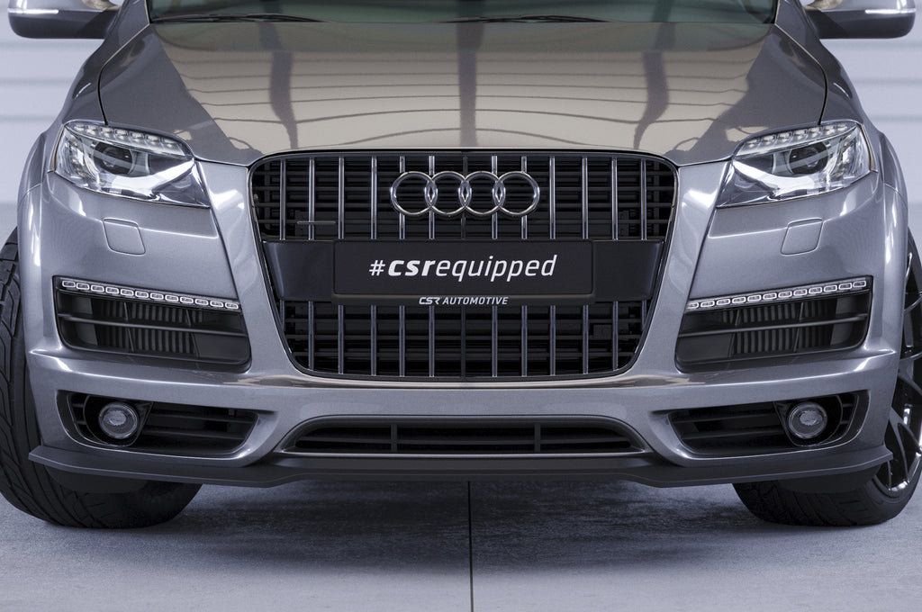 CSR Frontspoiler | Cup-Spoilerlippe mit ABE für Audi Q7 (4L) S-Line CSL515-C Carbon Look Hochglanz (keine Lackierung erforderlich)
