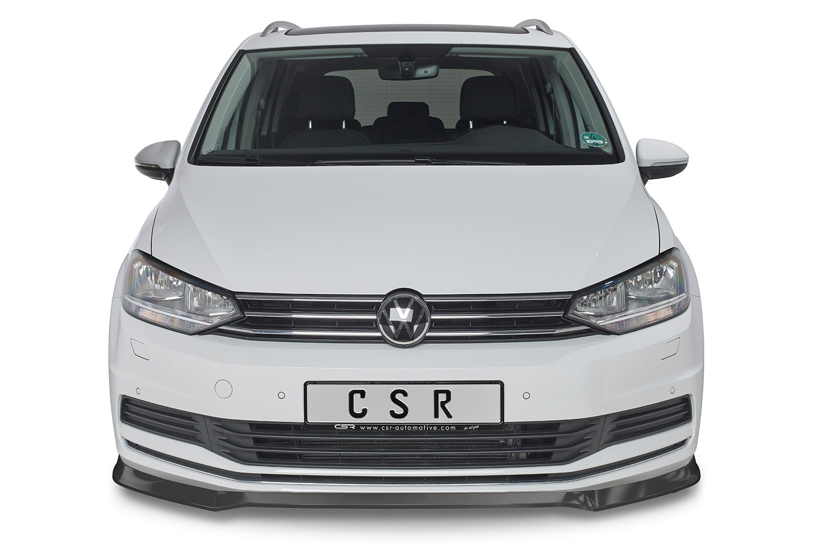 CSR Frontspoiler | Cup-Spoilerlippe mit ABE für VW Touran II (Typ 5T) CSL517-L Unlackiert roh (Lackierung erforderlich)