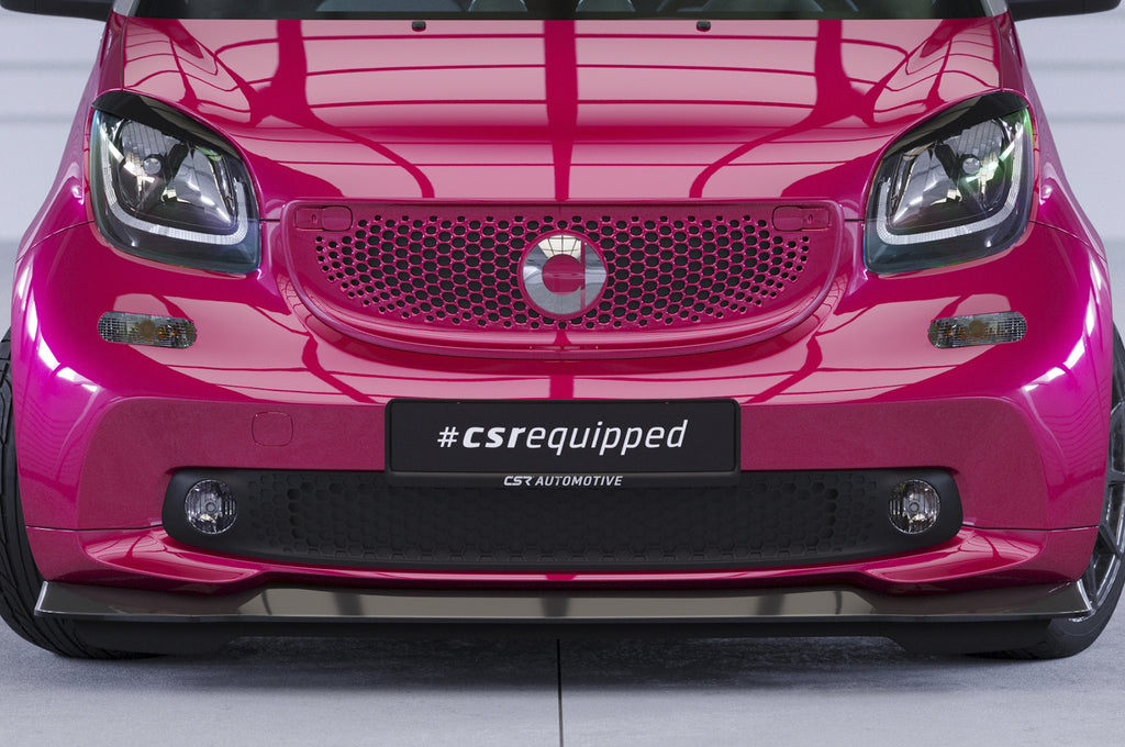 CSR Frontspoiler | Cup-Spoilerlippe mit ABE für Smart fortwo 453 CSL519-S Strukturiert schwarz matt (keine Lackierung erforderlich)
