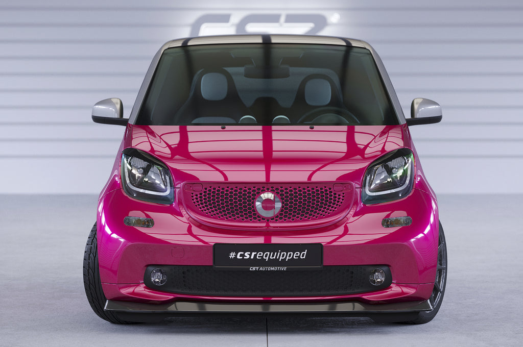 CSR Frontspoiler | Cup-Spoilerlippe mit ABE für Smart fortwo 453 CSL519-S Strukturiert schwarz matt (keine Lackierung erforderlich)