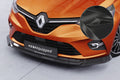 CSR Frontspoiler | Cup-Spoilerlippe mit ABE für Renault Clio V CSL520-C Carbon Look Hochglanz (keine Lackierung erforderlich)