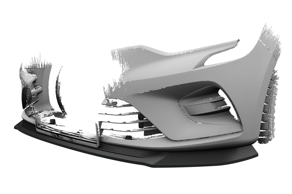 CSR Frontspoiler | Cup-Spoilerlippe mit ABE für Renault Clio V CSL520-C Carbon Look Hochglanz (keine Lackierung erforderlich)