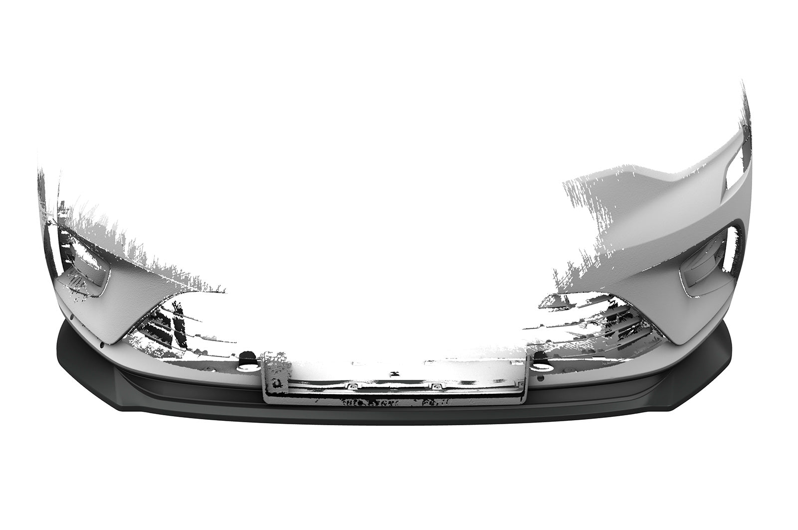 CSR Frontspoiler | Cup-Spoilerlippe mit ABE für Renault Clio V CSL520-L Lackierung erforderlich (unlackiert roh)