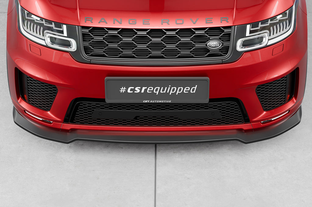 CSR Frontspoiler | Cup-Spoilerlippe mit ABE für Land Rover Range Rover Sport (L494) CSL521-S Strukturiert schwarz matt (keine Lackierung erforderlich)