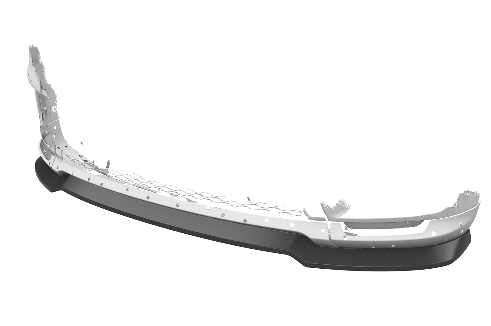 CSR Frontspoiler | Cup-Spoilerlippe mit ABE für Land Rover Range Rover Sport (L494) CSL521-S Strukturiert schwarz matt (keine Lackierung erforderlich)