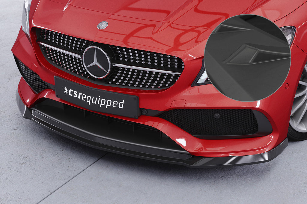 CSR Frontspoiler | Cup-Spoilerlippe mit ABE für Mercedes-Benz CLA 117 AMG-Line CSL522-L Unlackiert roh (Lackierung erforderlich)