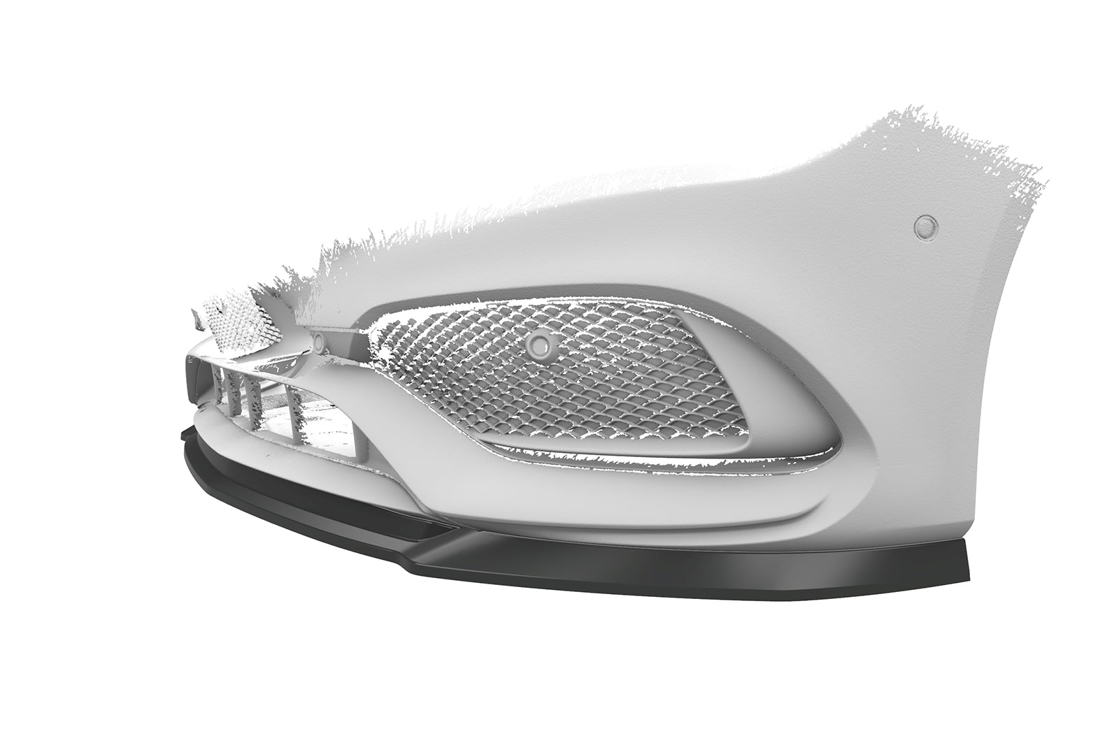 CSR Frontspoiler | Cup-Spoilerlippe mit ABE für Mercedes-Benz CLA 117 AMG-Line CSL522-L Unlackiert roh (Lackierung erforderlich)