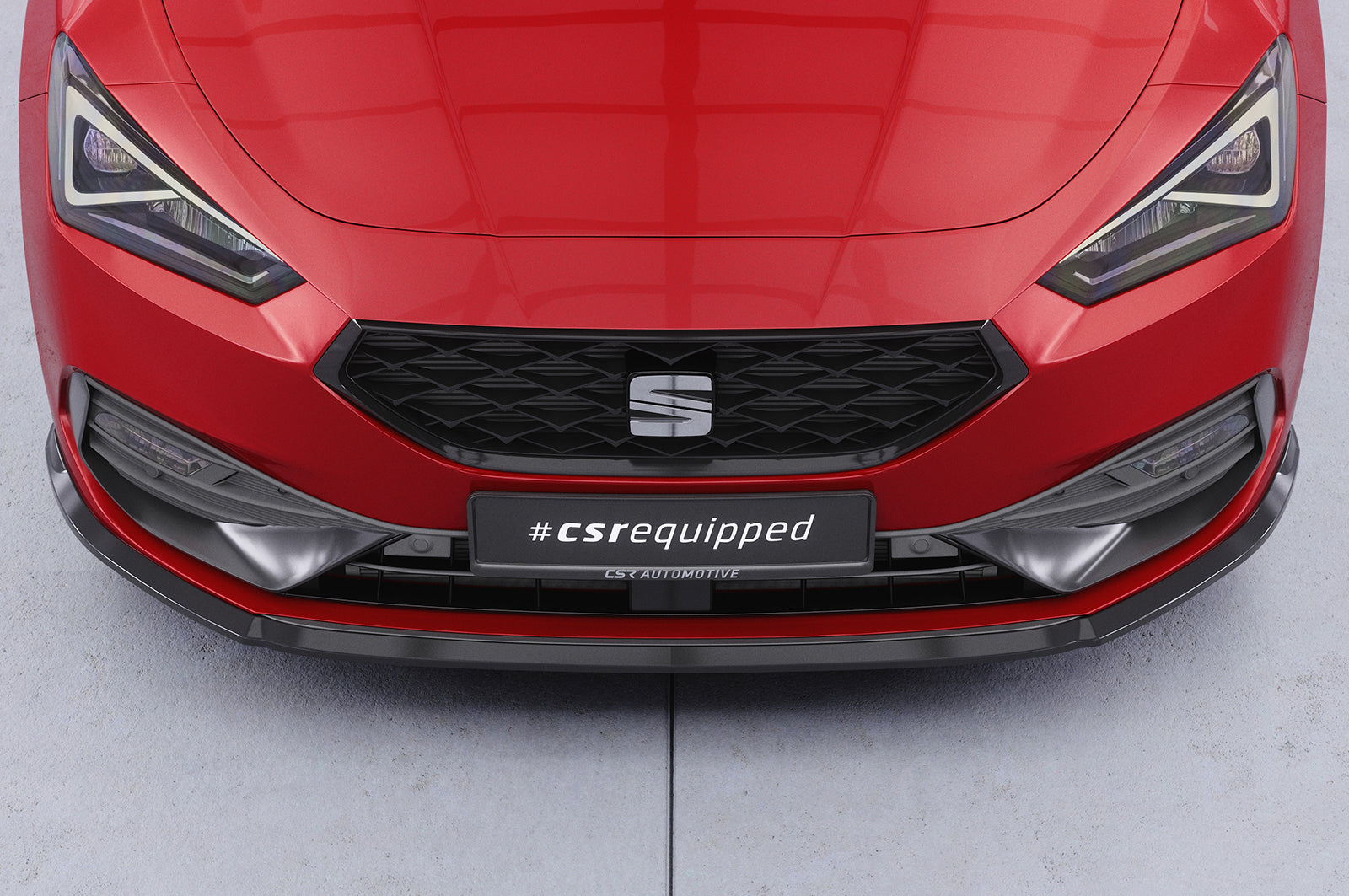 CSR Frontspoiler | Cup-Spoilerlippe mit ABE für Seat Leon 4 (Typ KL) CSL523-L Unlackiert roh (Lackierung erforderlich)