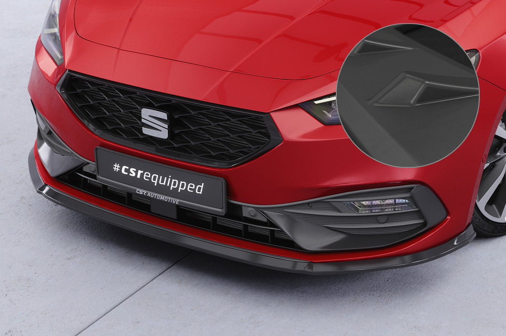 CSR Frontspoiler | Cup-Spoilerlippe mit ABE für Seat Leon 4 (Typ KL) CSL523-L Unlackiert roh (Lackierung erforderlich)