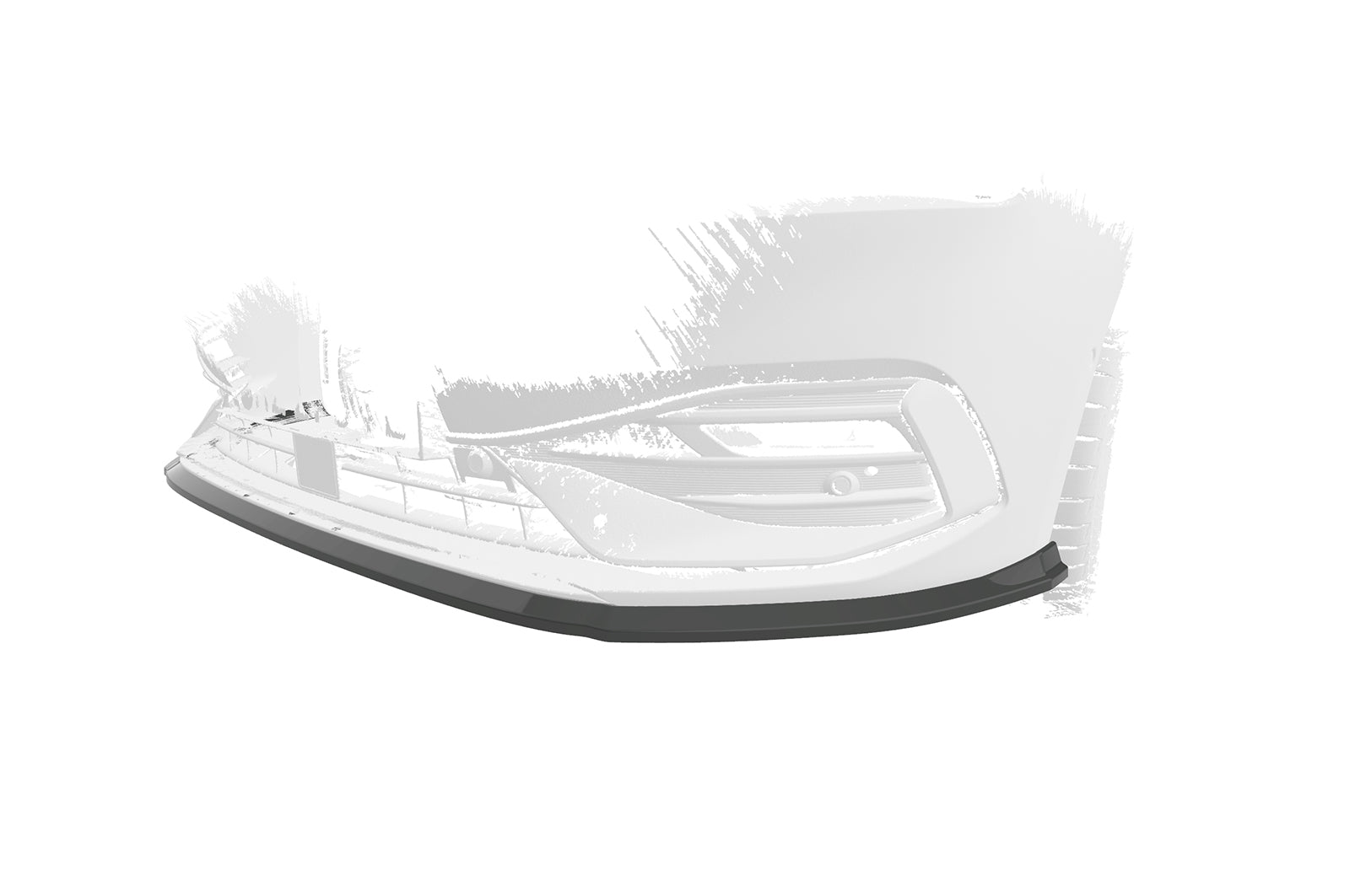 CSR Frontspoiler | Cup-Spoilerlippe mit ABE für Seat Leon 4 (Typ KL) CSL523-S Strukturiert schwarz matt (keine Lackierung erforderlich)