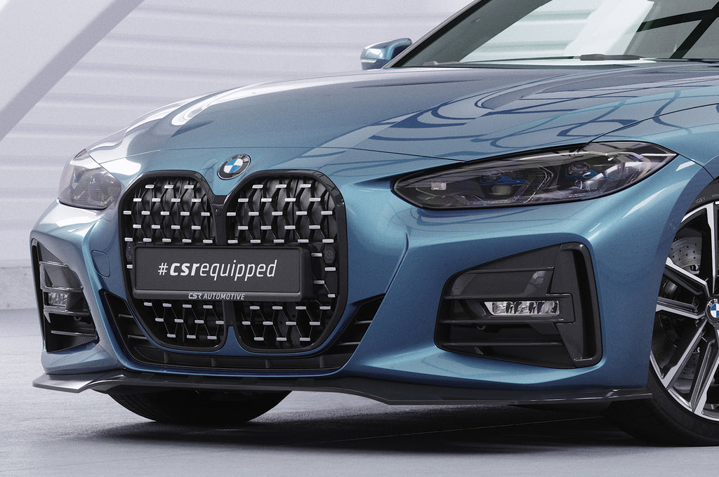 CSR Frontspoiler | Cup-Spoilerlippe mit ABE für BMW 4er (G22/G23) M-Paket und M440 CSL524-S Strukturiert schwarz matt (keine Lackierung erforderlich)