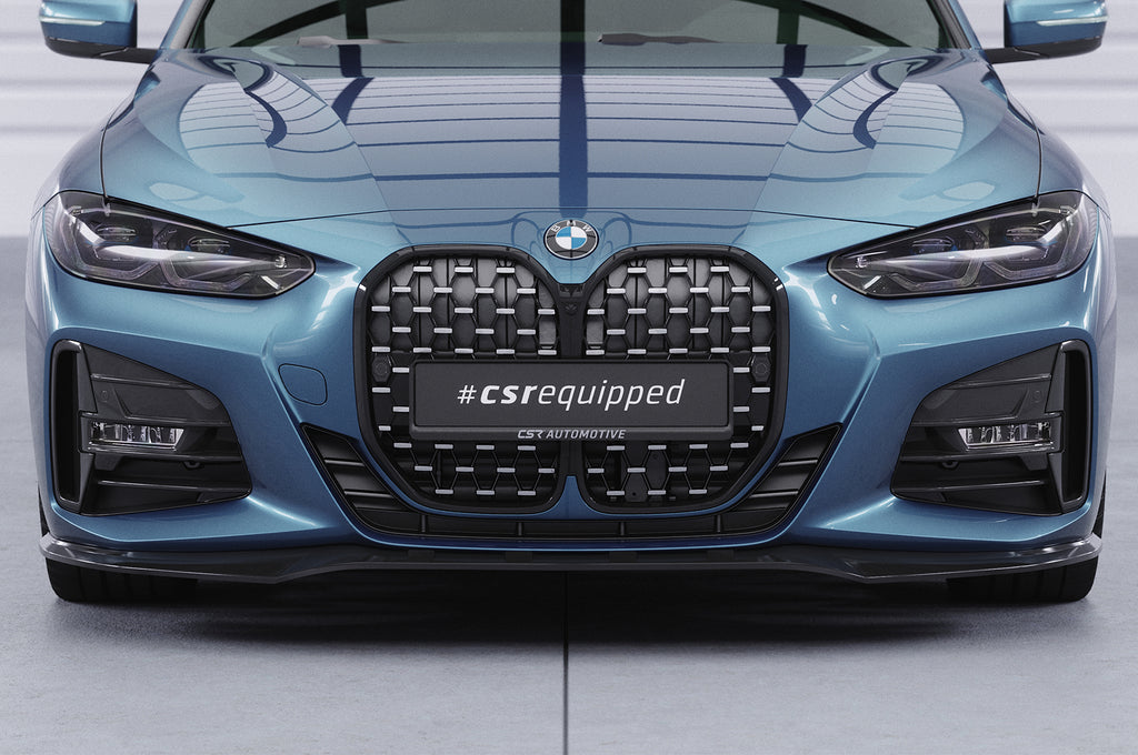 CSR Frontspoiler | Cup-Spoilerlippe mit ABE für BMW 4er (G22/G23) M-Paket und M440 CSL524-S Strukturiert schwarz matt (keine Lackierung erforderlich)