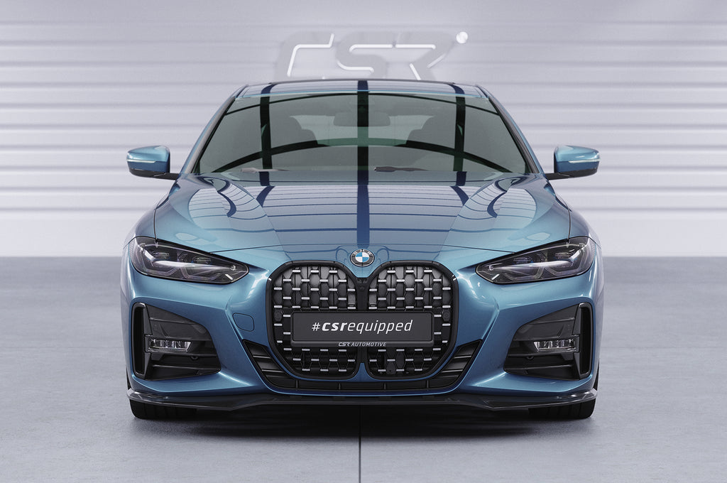 CSR Frontspoiler | Cup-Spoilerlippe mit ABE für BMW 4er (G22/G23) M-Paket und M440 CSL524-S Strukturiert schwarz matt (keine Lackierung erforderlich)