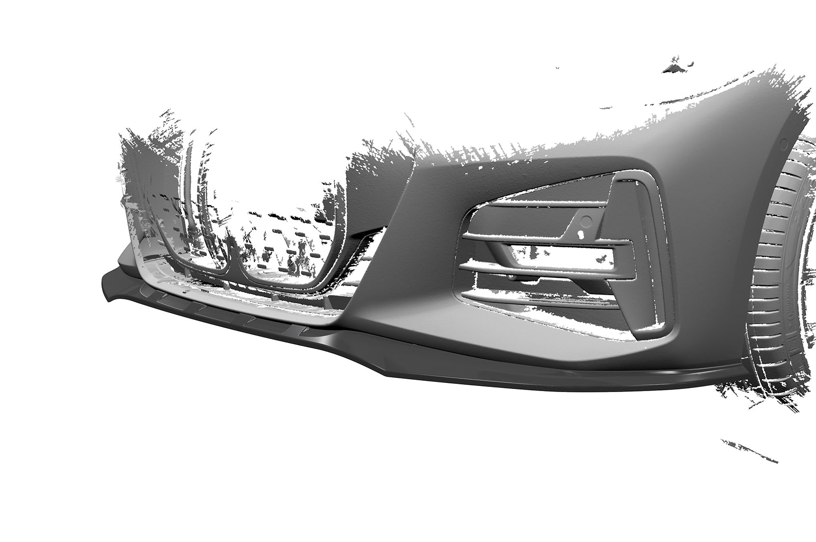 CSR Frontspoiler | Cup-Spoilerlippe mit ABE für BMW 4er (G22/G23) M-Paket und M440 CSL524-C Carbon Look Hochglanz (keine Lackierung erforderlich)