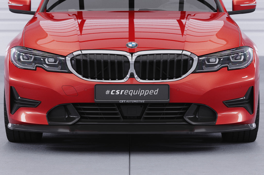 CSR Frontspoiler | Cup-Spoilerlippe mit ABE für BMW 3er (G20/G21) Limousine und Touring CSL526-S Strukturiert schwarz matt (keine Lackierung erforderlich)