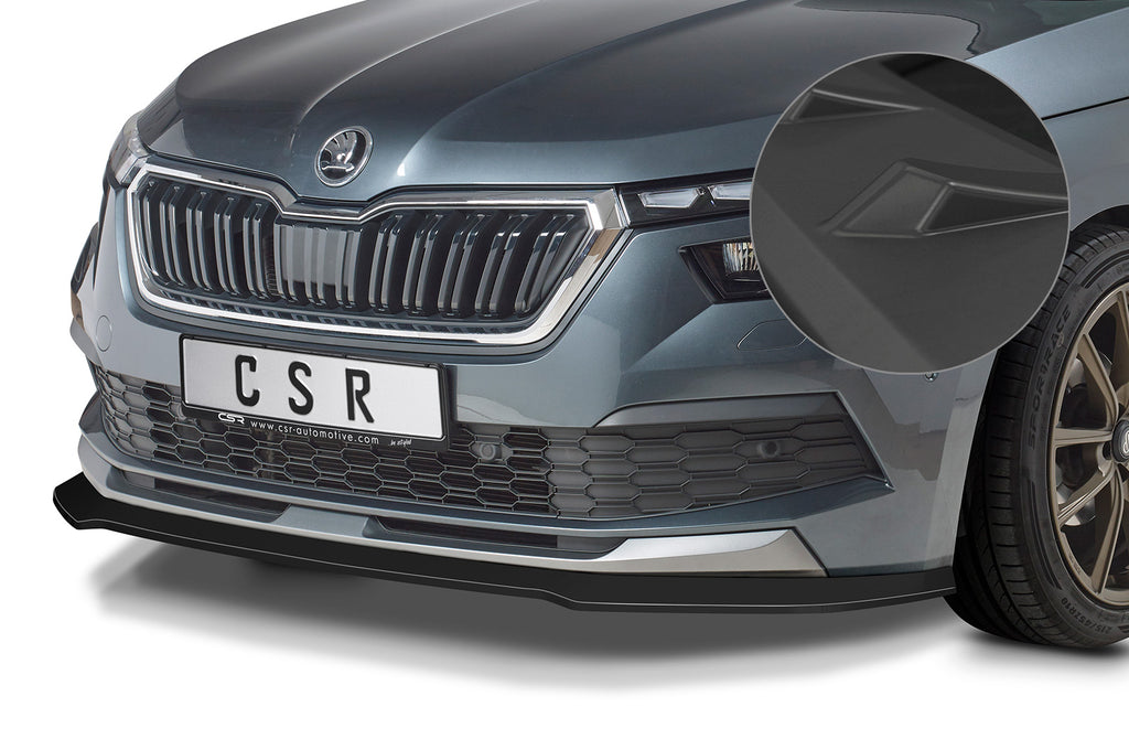 CSR Frontspoiler | Cup-Spoilerlippe mit ABE für Skoda Kamiq CSL527-L Unlackiert roh (Lackierung erforderlich)