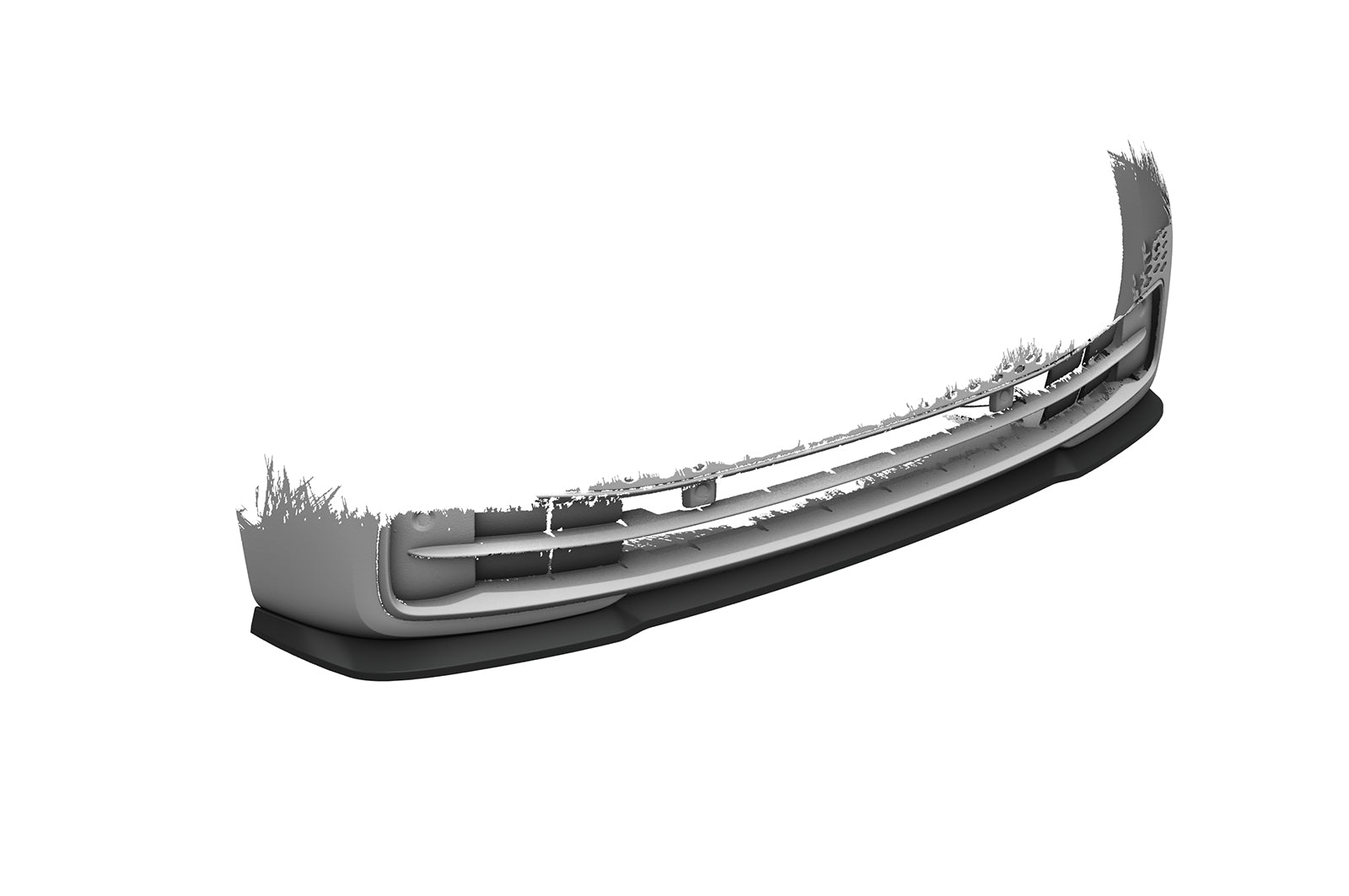 CSR Frontspoiler | Cup-Spoilerlippe mit ABE für VW ID3 CSL528-S Strukturiert schwarz matt (keine Lackierung erforderlich)