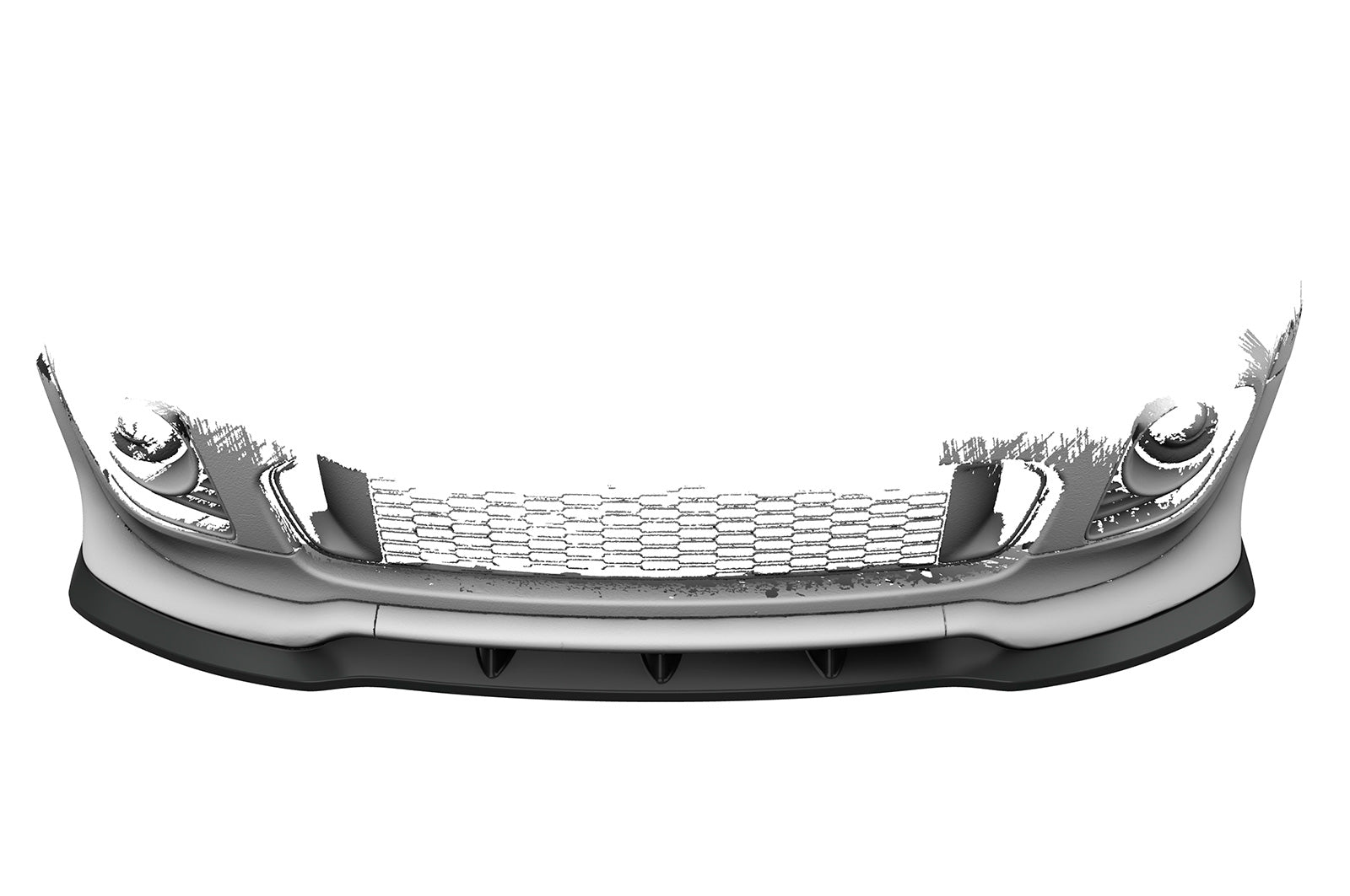 CSR Frontspoiler | Cup-Spoilerlippe mit ABE für Mini Cooper Coupe JCW (R58/R59) CSL529-L Unlackiert roh (Lackierung erforderlich)