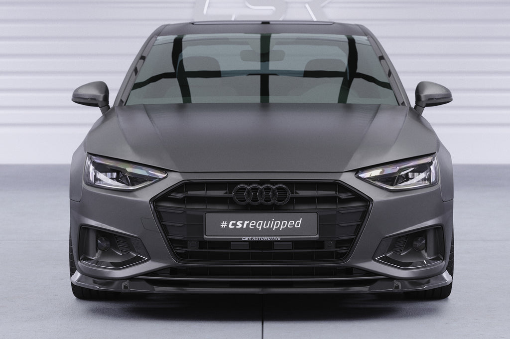 CSR Frontspoiler | Cup-Spoilerlippe mit ABE für Audi A4 B9 (Typ 8W) CSL530-L Unlackiert roh (Lackierung erforderlich)