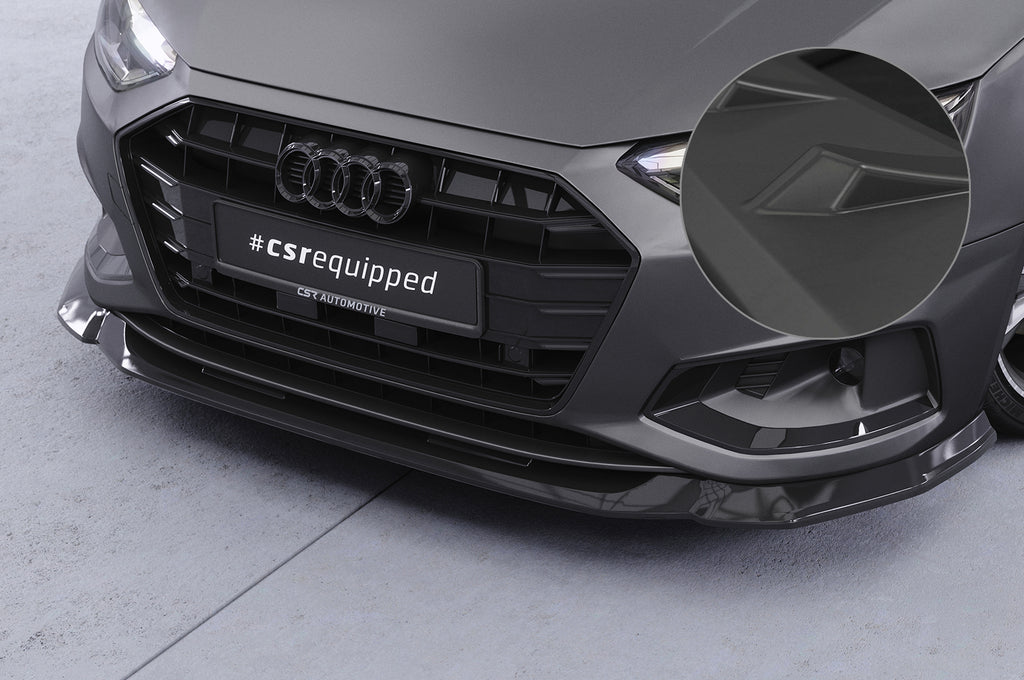 CSR Frontspoiler | Cup-Spoilerlippe mit ABE für Audi A4 B9 (Typ 8W) CSL530-L Unlackiert roh (Lackierung erforderlich)