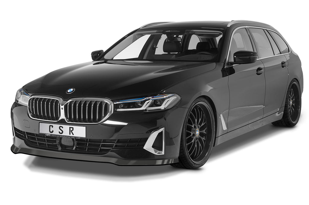 CSR Frontspoiler | Cup-Spoilerlippe mit ABE für BMW 5er (G30/G31) LCI CSL531-C Carbon Look Hochglanz (keine Lackierung erforderlich)