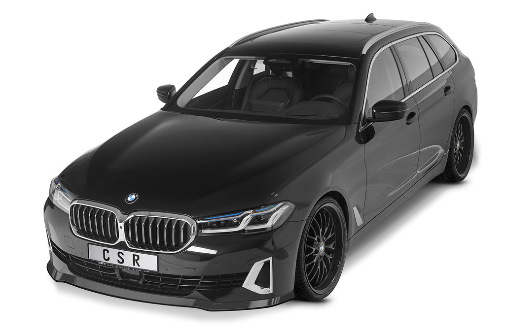 CSR Frontspoiler | Cup-Spoilerlippe mit ABE für BMW 5er (G30/G31) LCI CSL531-C Carbon Look Hochglanz (keine Lackierung erforderlich)