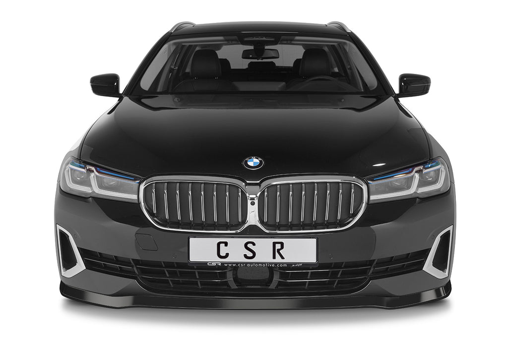 CSR Frontspoiler | Cup-Spoilerlippe mit ABE für BMW 5er (G30/G31) LCI CSL531-C Carbon Look Hochglanz (keine Lackierung erforderlich)