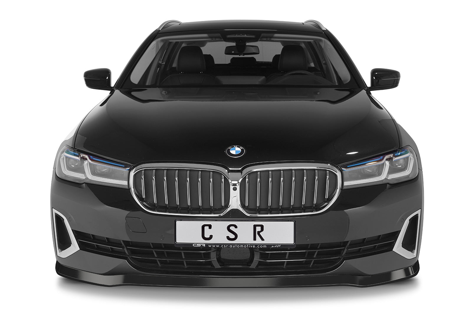 CSR Frontspoiler | Cup-Spoilerlippe mit ABE für BMW 5er (G30/G31) LCI CSL531-C Carbon Look Hochglanz (keine Lackierung erforderlich)