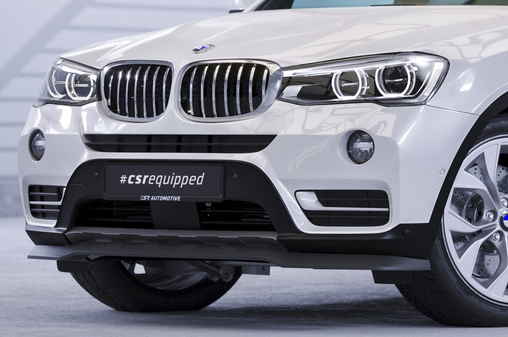 CSR Frontspoiler | Cup-Spoilerlippe mit ABE für BMW X3 (F25) LCI CSL532-S Strukturiert schwarz matt (keine Lackierung erforderlich)