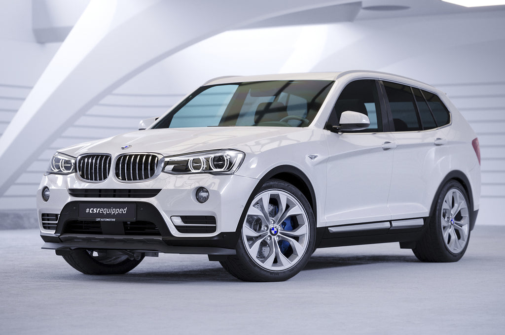CSR Frontspoiler | Cup-Spoilerlippe mit ABE für BMW X3 (F25) LCI CSL532-G Glossy schwarz Hochglanz (keine Lackierung erforderlich)