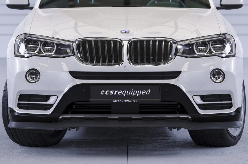 CSR Frontspoiler | Cup-Spoilerlippe mit ABE für BMW X3 (F25) LCI CSL532-C Carbon Look Hochglanz (keine Lackierung erforderlich)