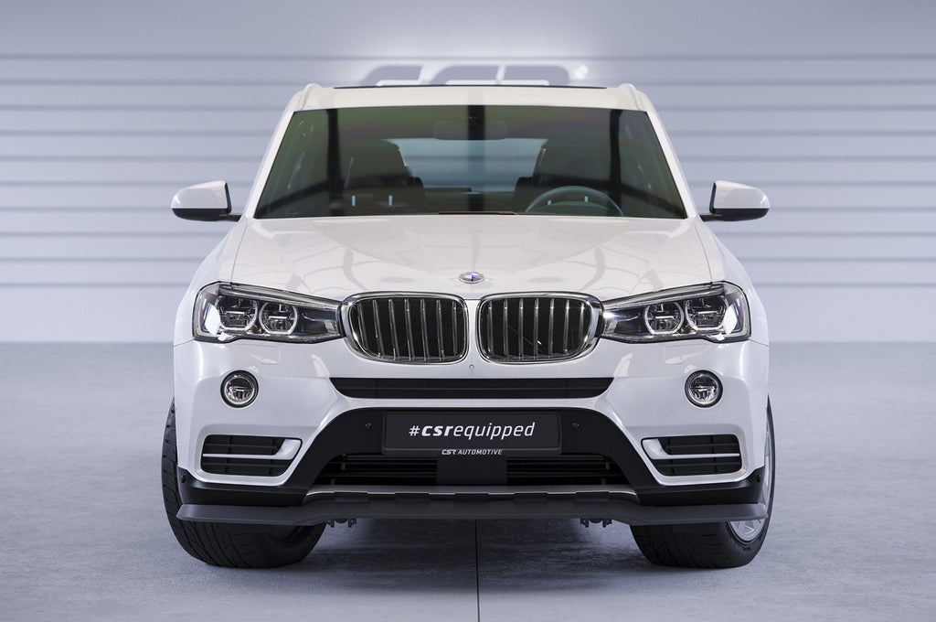 CSR Frontspoiler | Cup-Spoilerlippe mit ABE für BMW X3 (F25) LCI CSL532-G Glossy schwarz Hochglanz (keine Lackierung erforderlich)