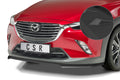 CSR Frontspoiler | Cup-Spoilerlippe mit ABE für Mazda CX3 CSL533-S Strukturiert schwarz matt (keine Lackierung erforderlich)