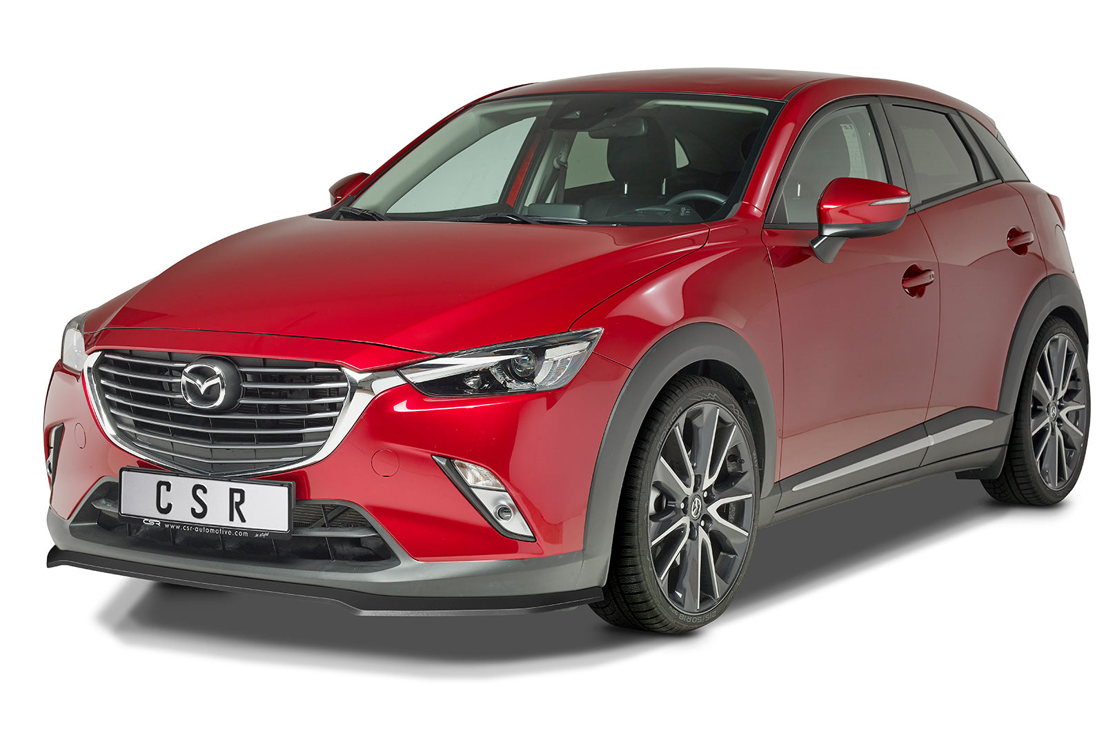 CSR Frontspoiler | Cup-Spoilerlippe mit ABE für Mazda CX3 CSL533-C Carbon Look Hochglanz (keine Lackierung erforderlich)