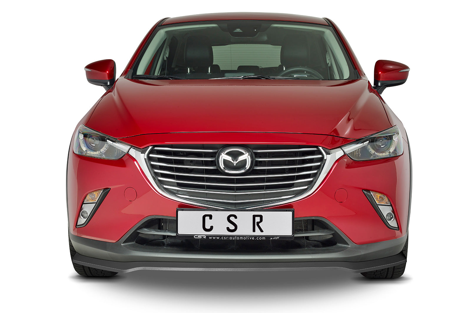 CSR Frontspoiler | Cup-Spoilerlippe mit ABE für Mazda CX3 CSL533-S Strukturiert schwarz matt (keine Lackierung erforderlich)