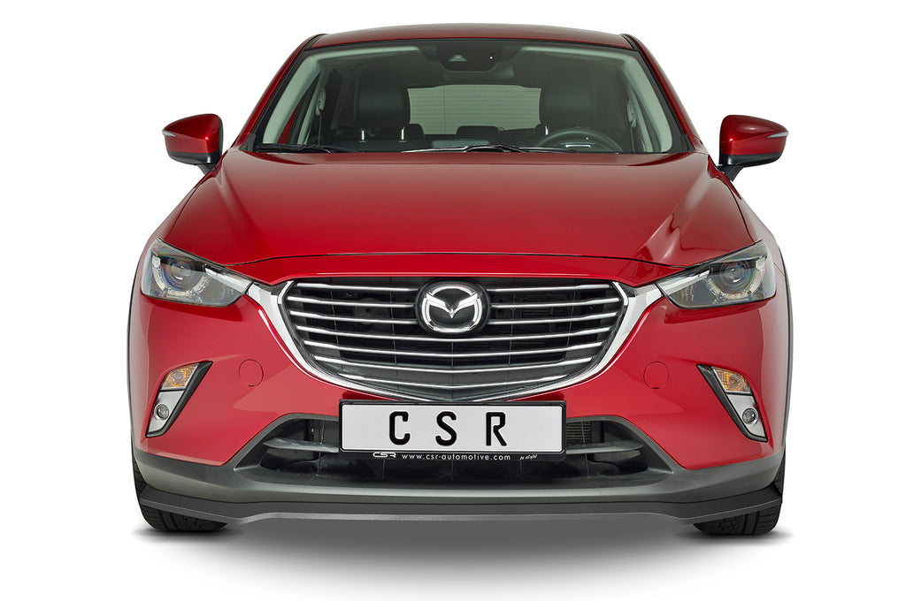CSR Frontspoiler | Cup-Spoilerlippe mit ABE für Mazda CX3 CSL533-G Glossy schwarz Hochglanz (keine Lackierung erforderlich)