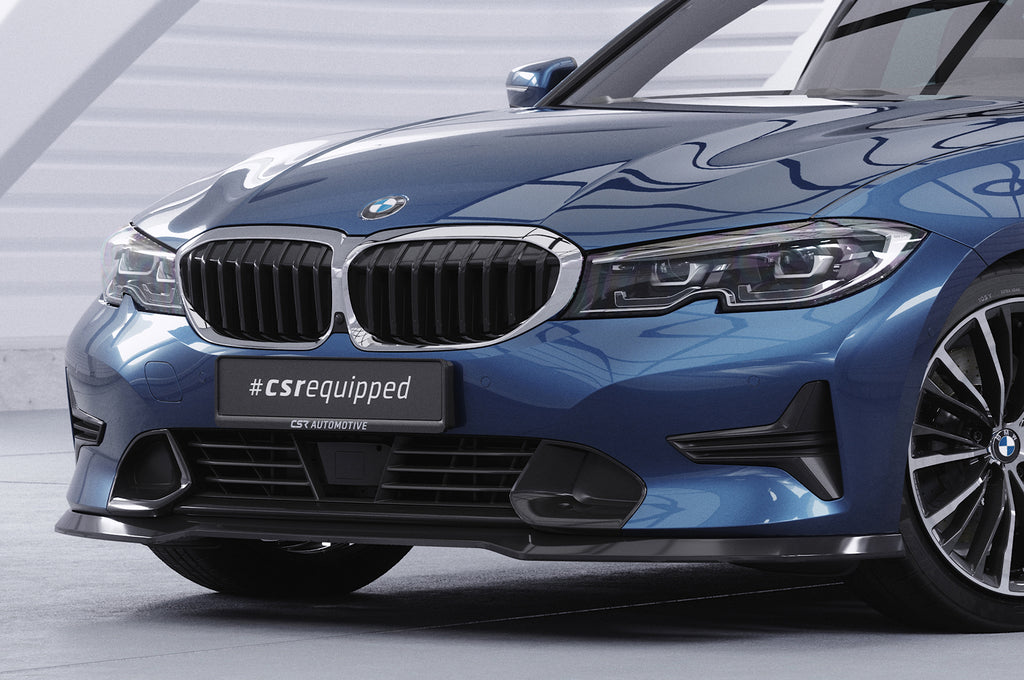 CSR Frontspoiler | Cup-Spoilerlippe mit ABE für BMW 3er (G20/G21) Limousine und Touring CSL534-S Strukturiert schwarz matt (keine Lackierung erforderlich)