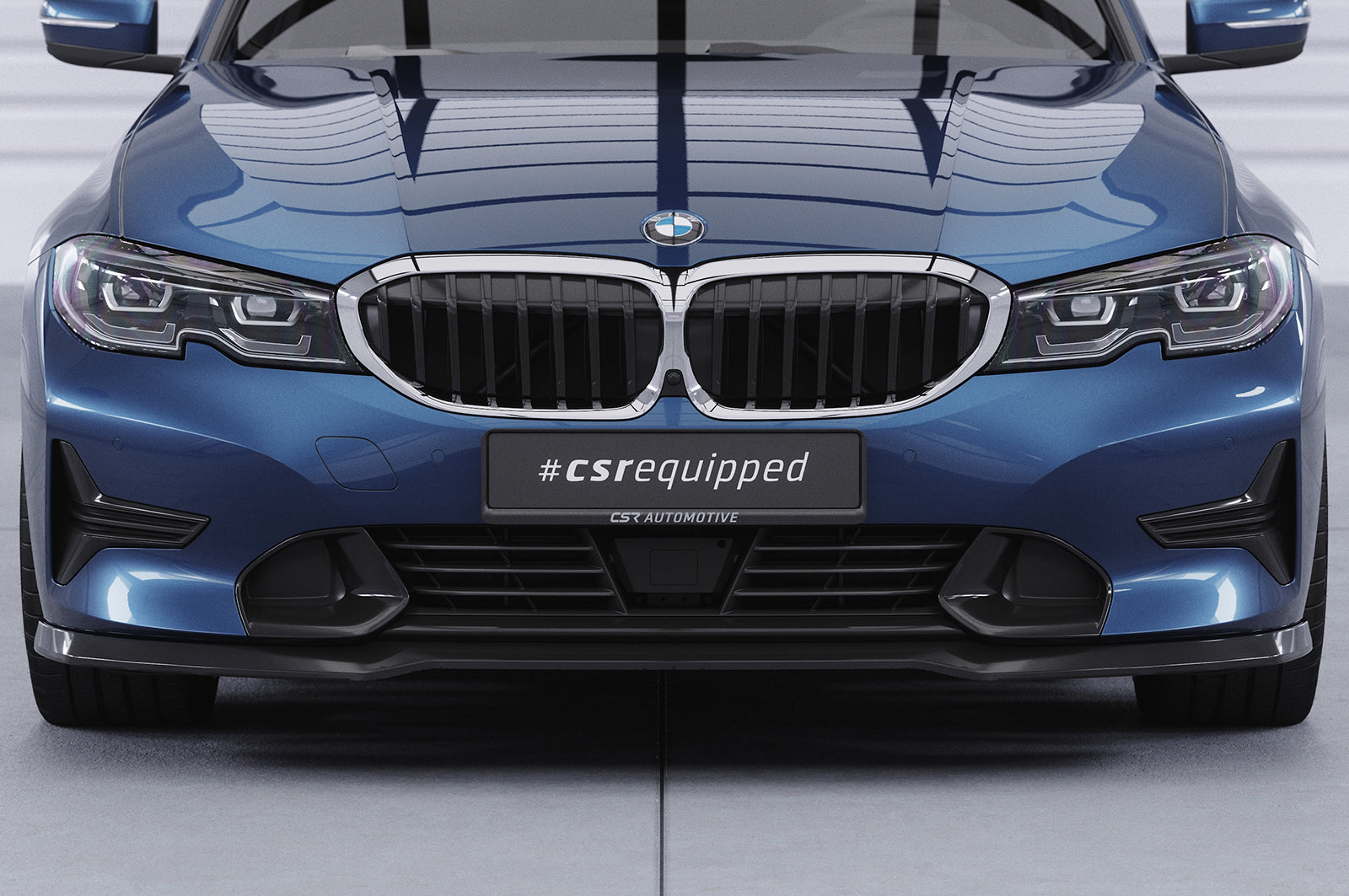 CSR Frontspoiler | Cup-Spoilerlippe mit ABE für BMW 3er (G20/G21) Limousine und Touring CSL534-G Glossy schwarz Hochglanz (keine Lackierung erforderlich)