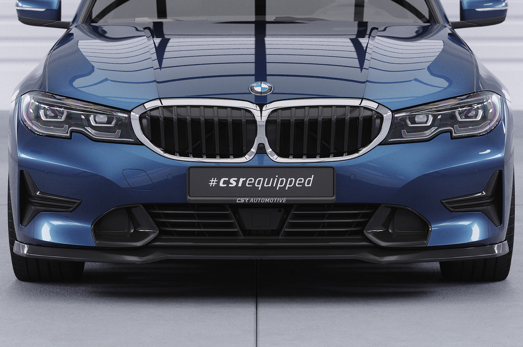 CSR Frontspoiler | Cup-Spoilerlippe mit ABE für BMW 3er (G20/G21) Limousine und Touring CSL534-L Unlackiert roh (Lackierung erforderlich)