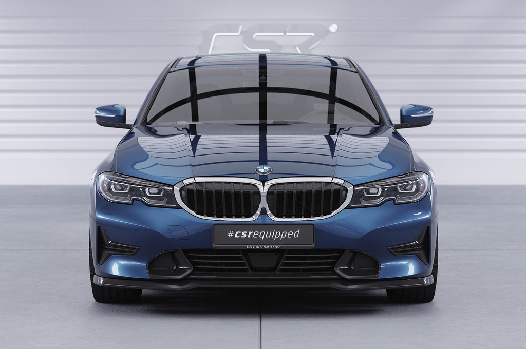CSR Frontspoiler | Cup-Spoilerlippe mit ABE für BMW 3er (G20/G21) Limousine und Touring CSL534-S Strukturiert schwarz matt (keine Lackierung erforderlich)